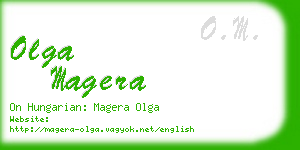olga magera business card